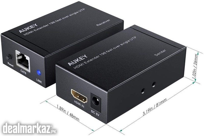 Aukey Hdmi Extender Powered Hdmi Repeater Over Enthernet Cable Suppo