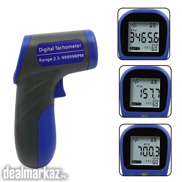 Digital Non Contact Laser Tachometer Speedometer RPM Meter Range