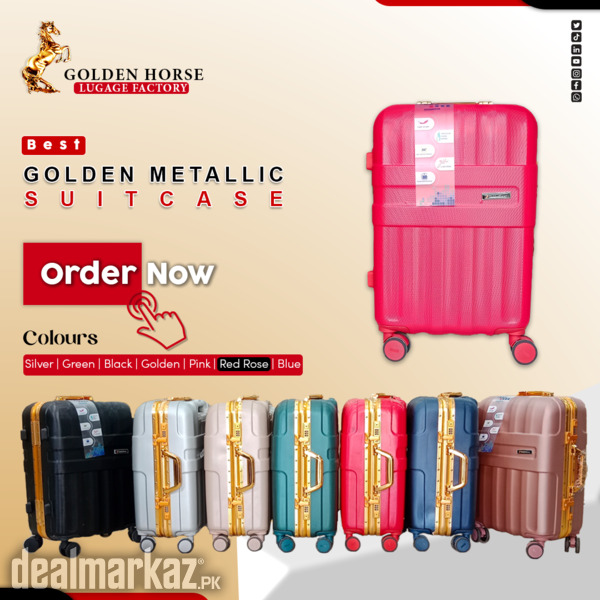 Golden Metallic Suitcase / Luggage Set / Travelling Bags / ABS Luggage