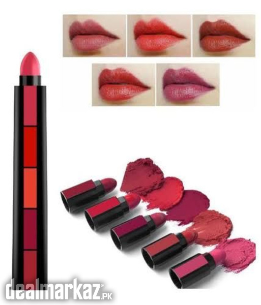 Fabulous Matte Shades 5 In 1 (red + Nude) Edition Lipstick Set (multi 