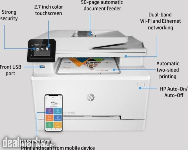 Hp color laser jet 277dw duplex wifi copier new model - 177106 ...