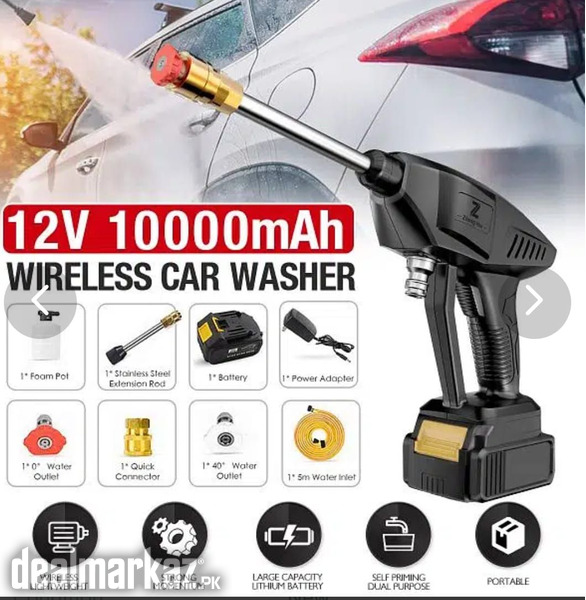 128Vf Wireless High Pressure Car Washer Machine Gun with Battery ...